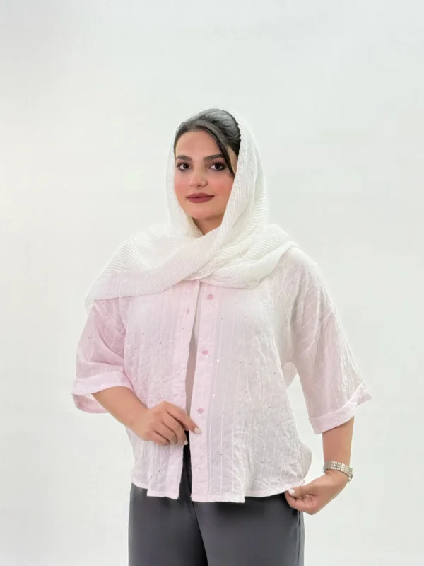 شومیز شیشه ای پولکی