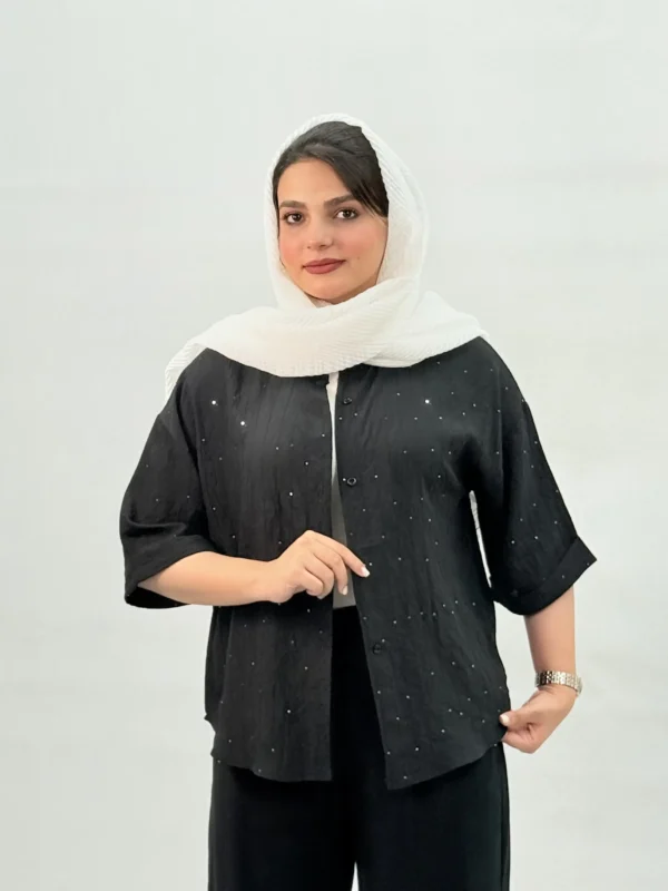 شومیز شیشه ای پولکی