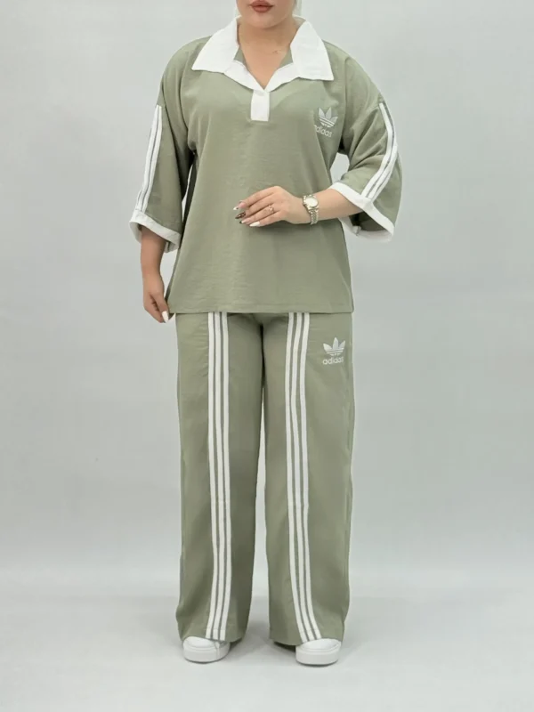 ست استین نواردار adidas