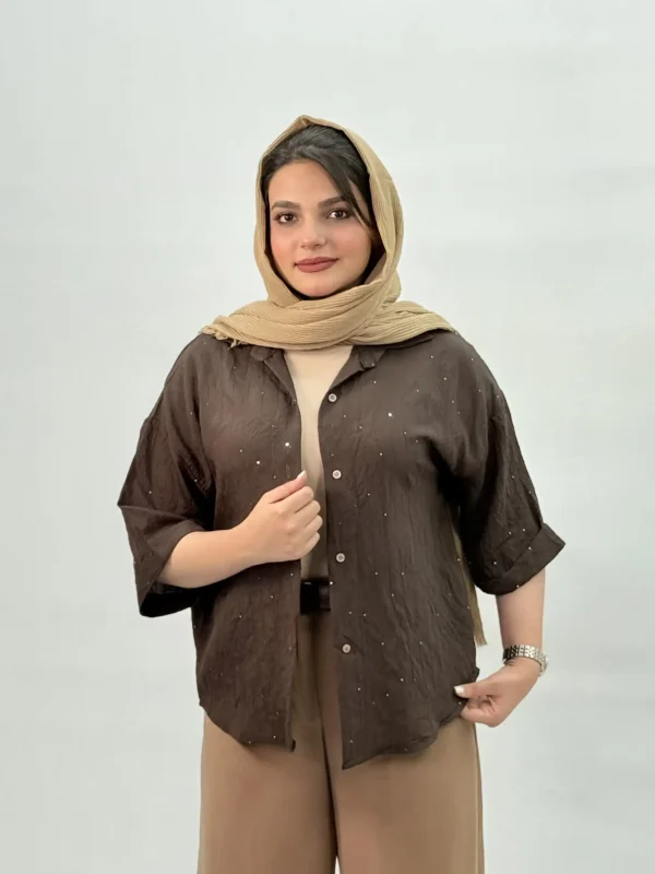 شومیز شیشه ای پولکی