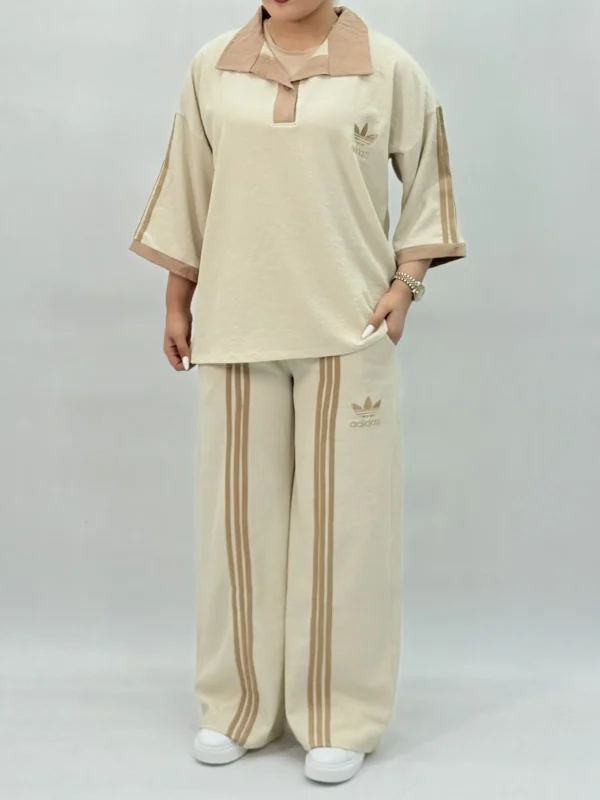 ست استین نواردار adidas