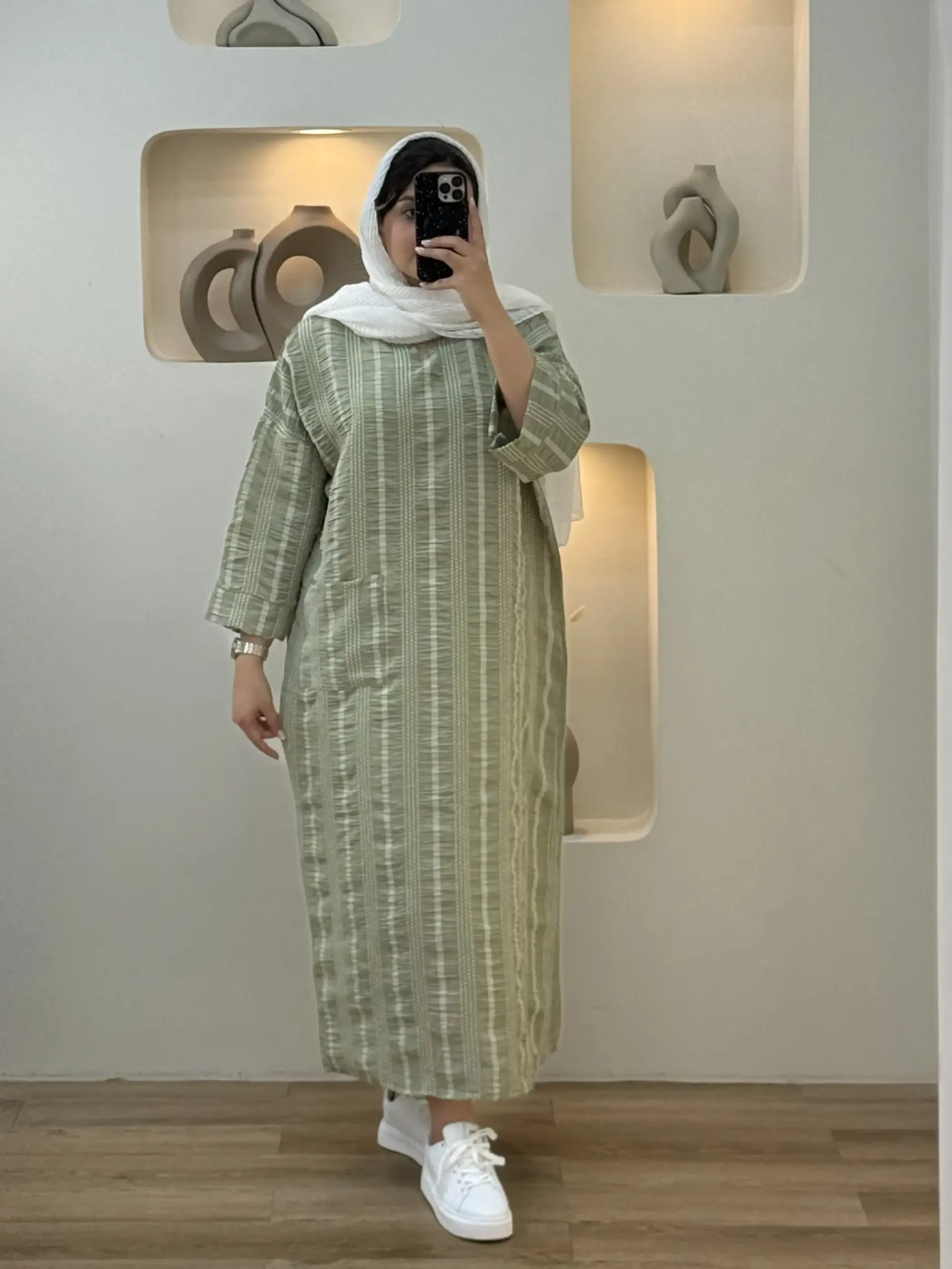 کفتان کوک دوزی یقه کوبایی-8036