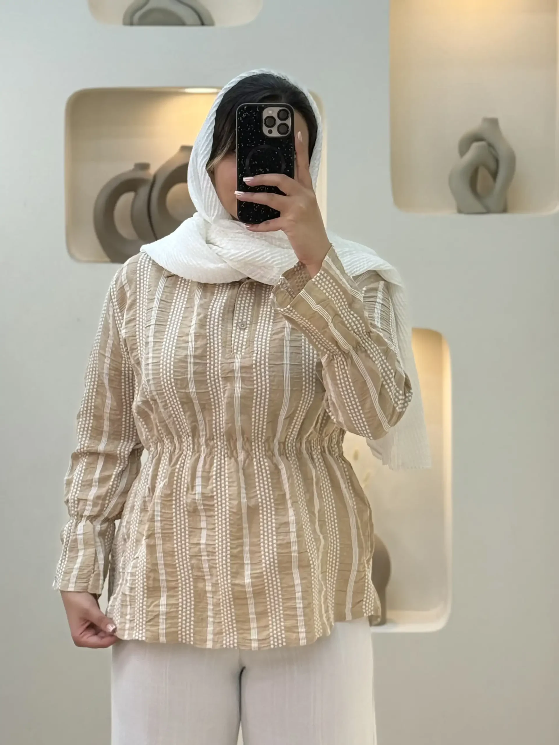 شومیز کمرکش کوک دوزی-210171