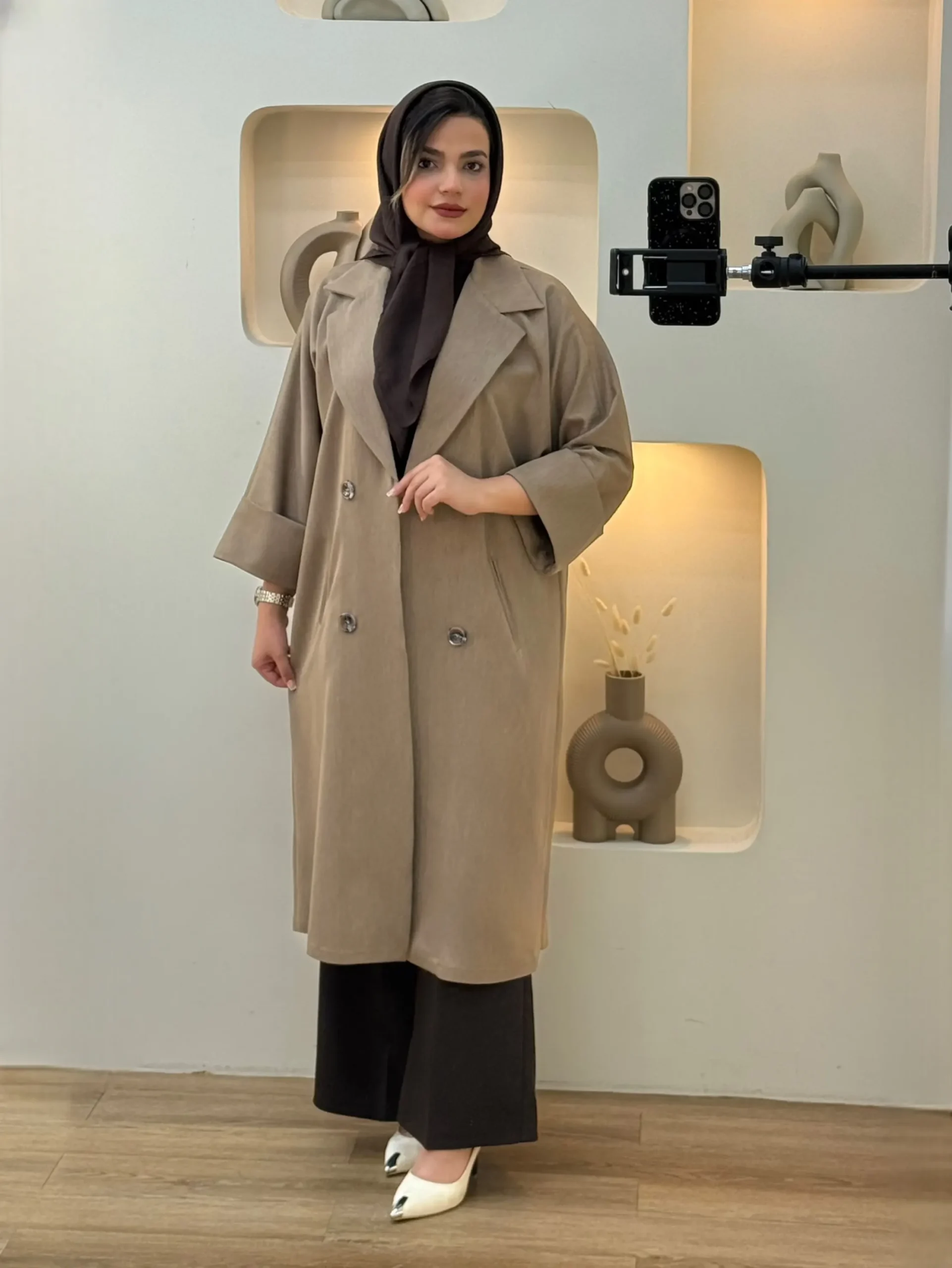 مانتو چهار دکمه کارتیر -03619