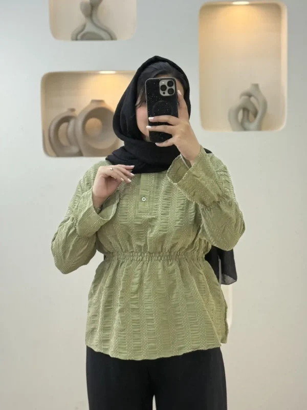 شومیز کمر کش کوک دوزی