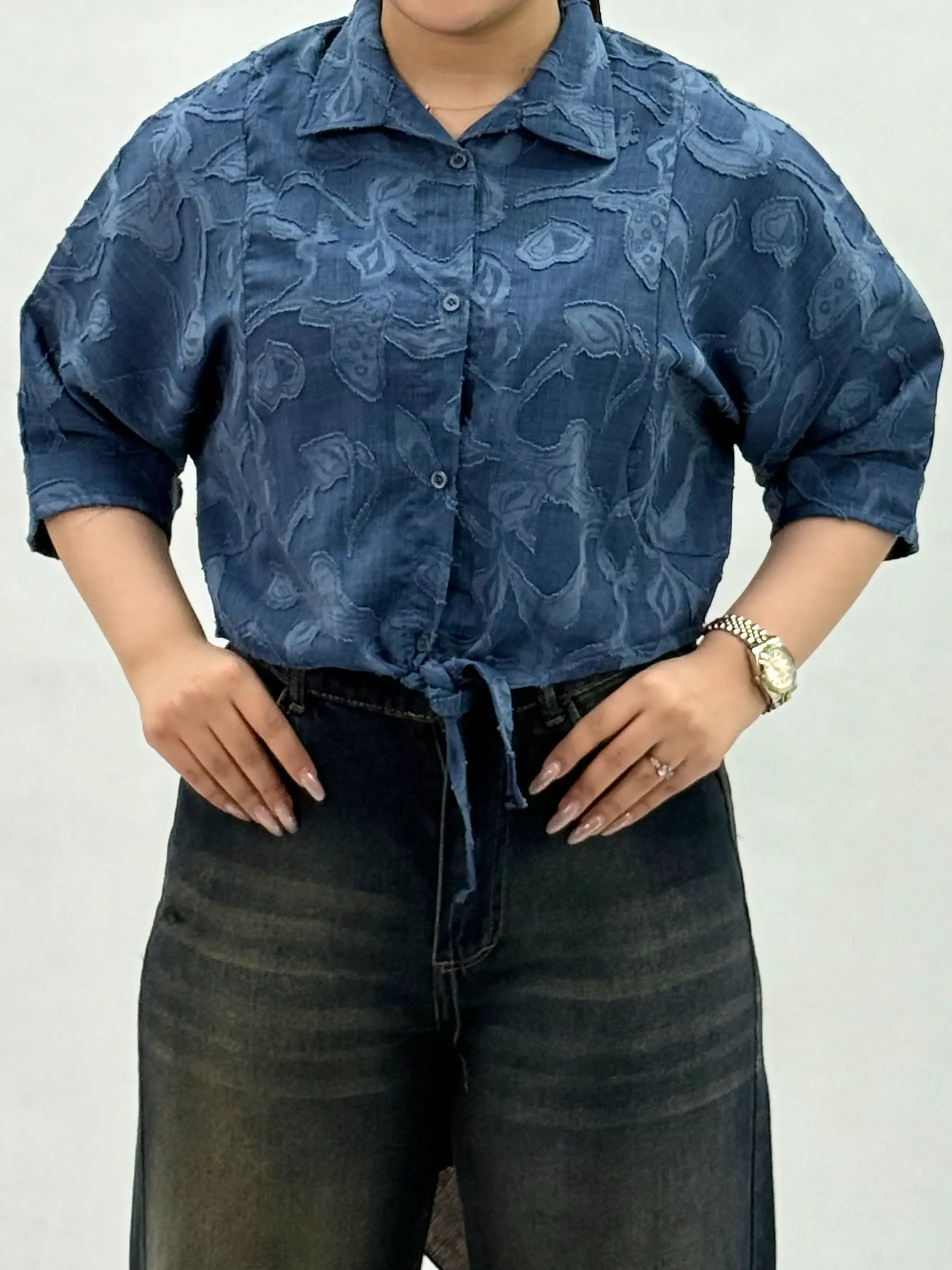 کراپ گره ای گلدوزی-210293